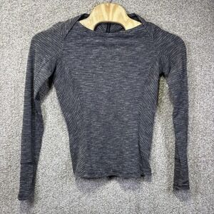 Lululemon Swiftly Tech Shirt Womens 8 Gray Long Sleeve Running Yoga Athletic